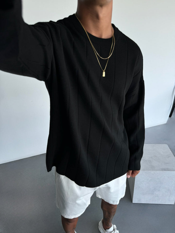 Sweter Oversize - Czarny