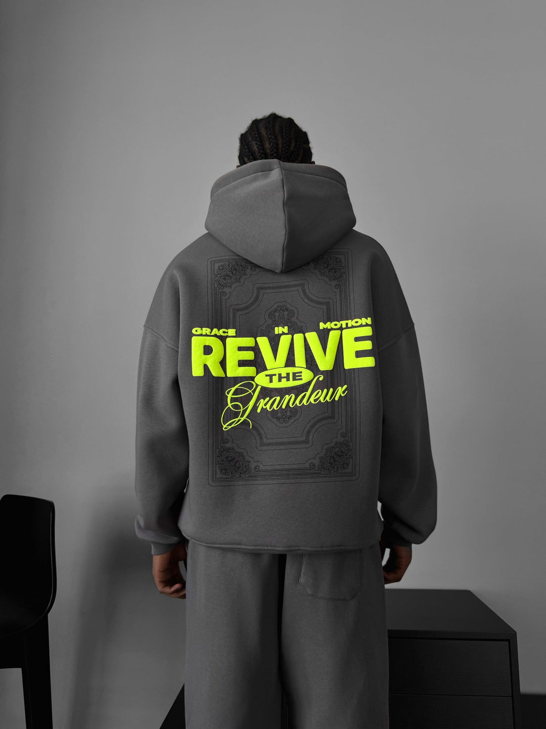 Oversize Revive Hoodie - Antracyt