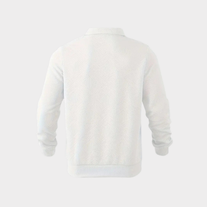 Fakturowany zamek 1/2 sweter