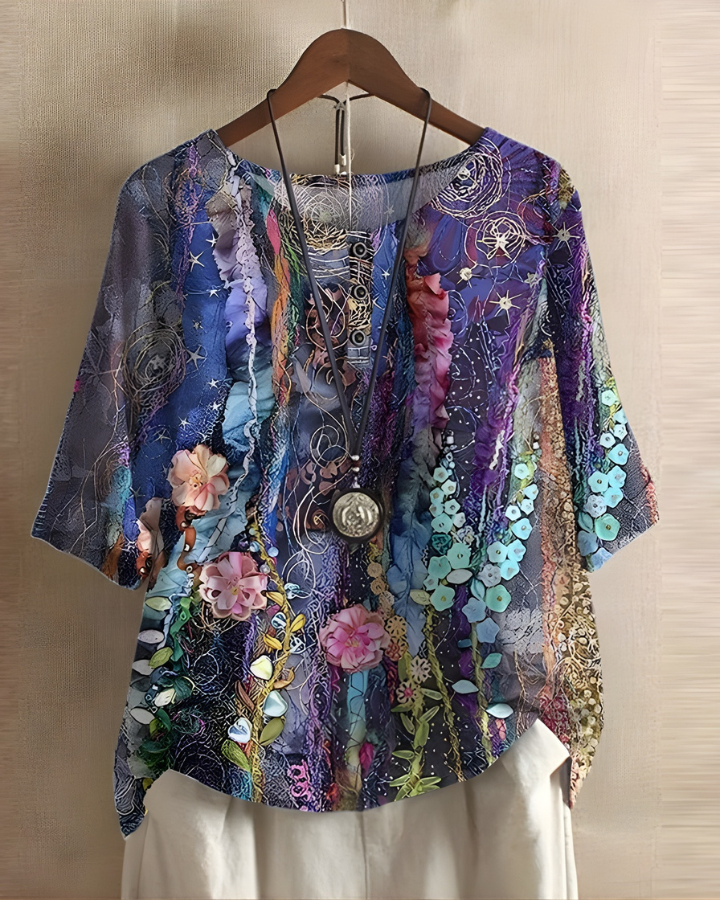 Swobodny letni boho top