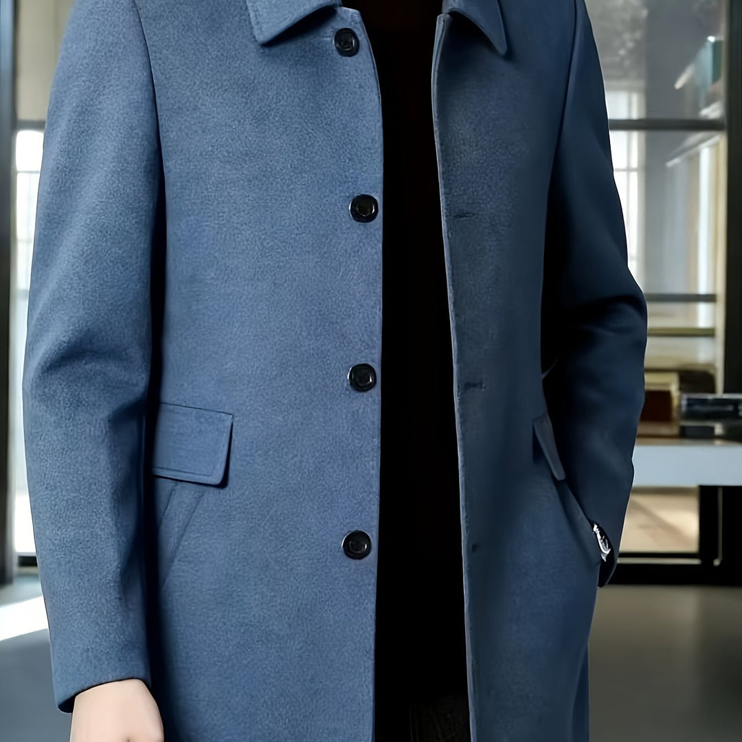 Elegancki Single-Breasted Overcoat