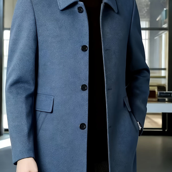 Elegancki Single-Breasted Overcoat