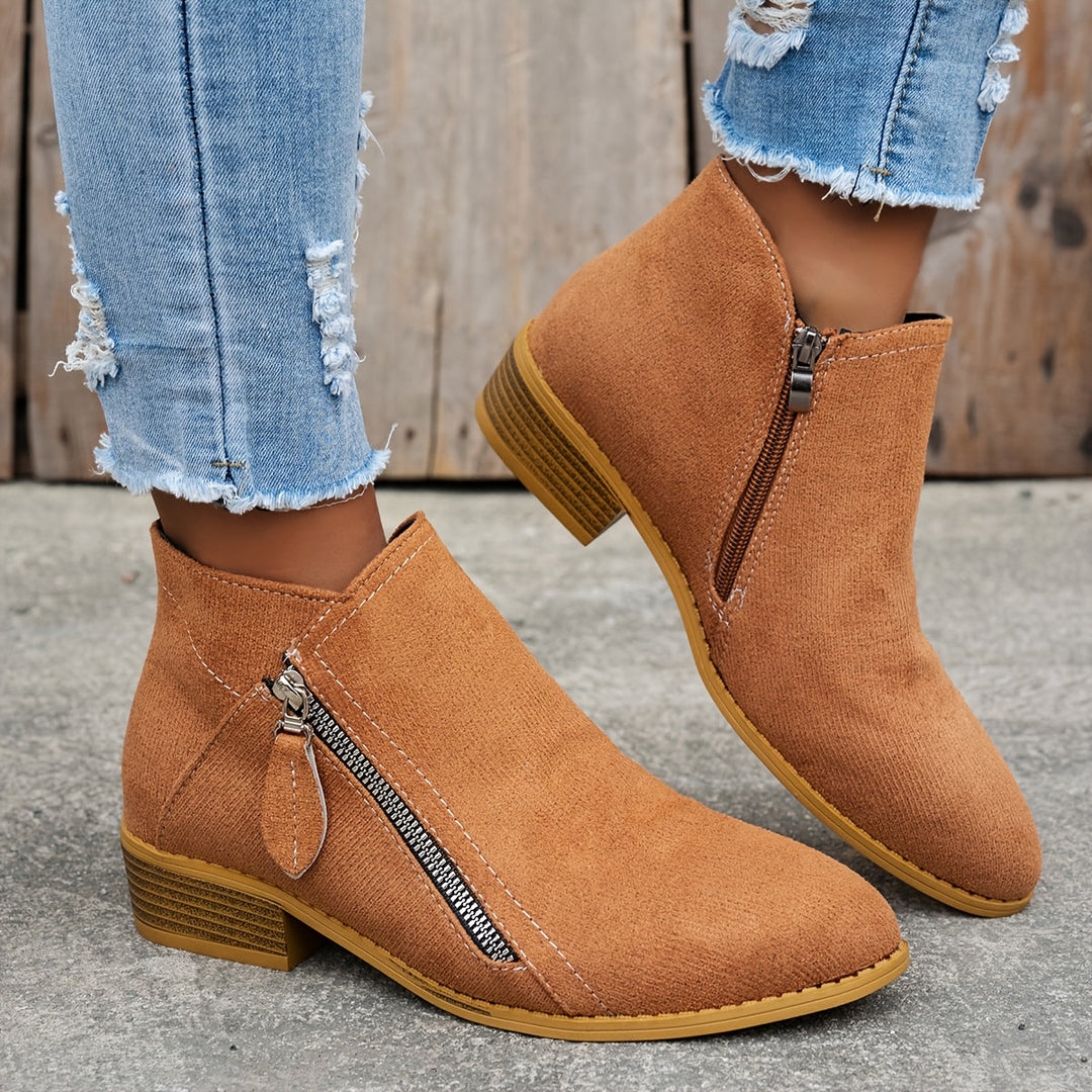 Elegancki wygodny Zipper buty