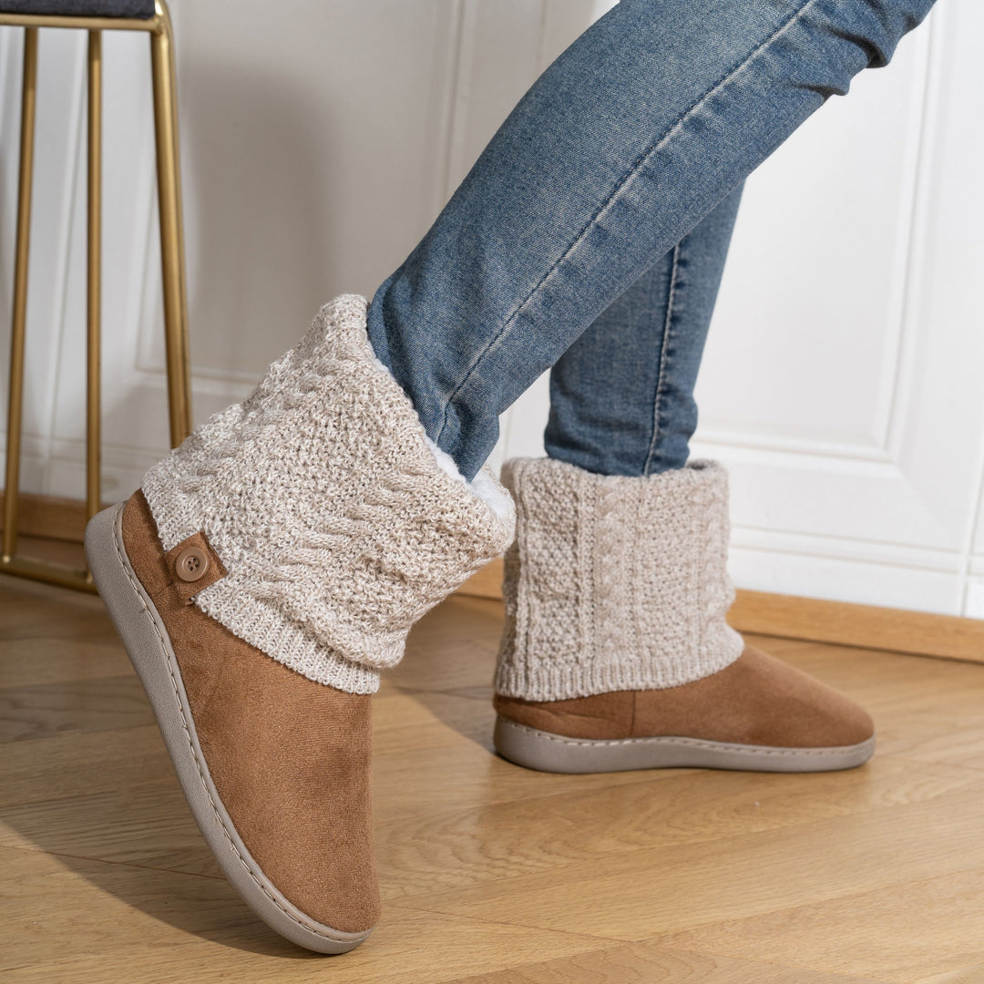 Przytulna dzianina-Cuff buty