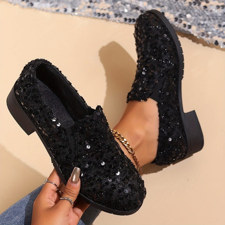 Sparkling wsuwane mokasyny
