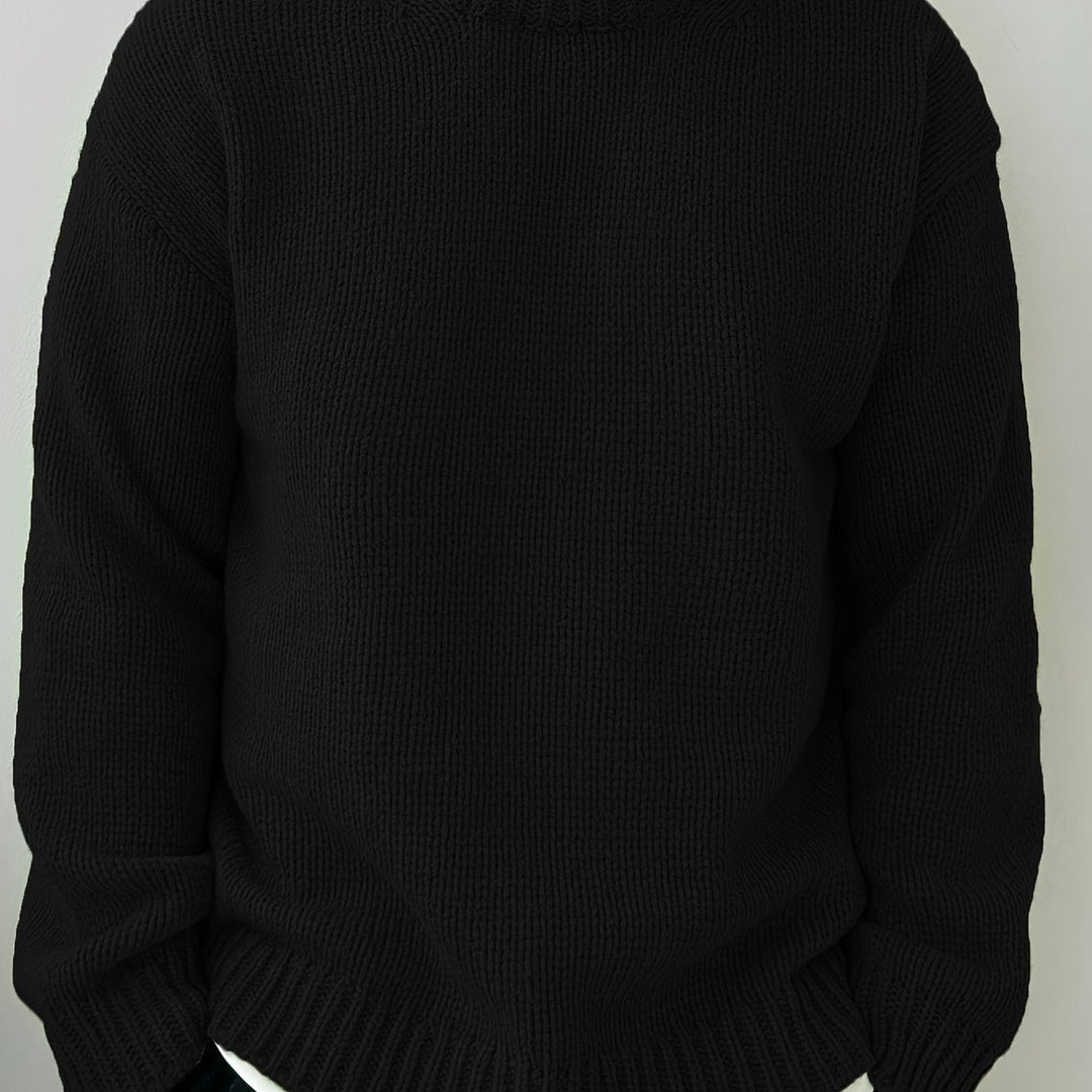 Swobodny Drop-Shoulder sweter