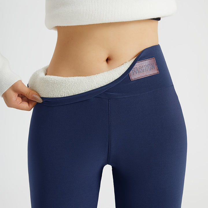 Wysoki-talia przytulny zimowy Leggings