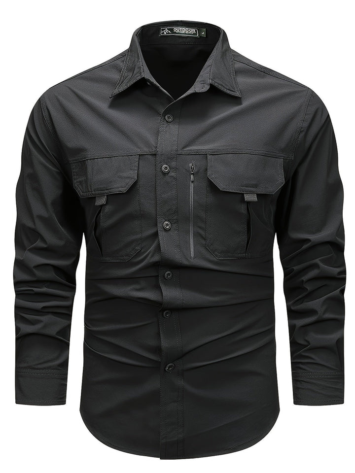 Solidny Multi-Pocket Cargo koszula