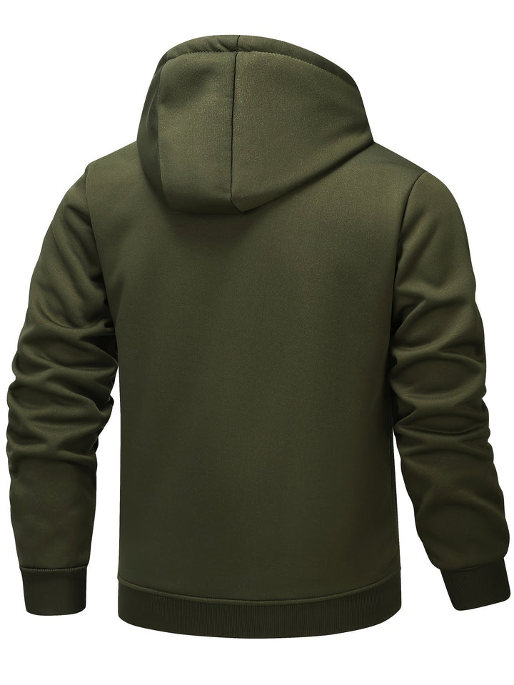Przytulny z kapturem Zip-Up kurtka