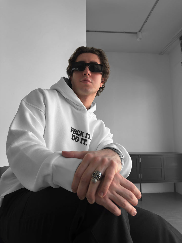Oversize Do It Hoodie - Ecru
