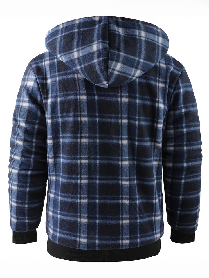 Przytulny z kapturem Zip-Up kurtka