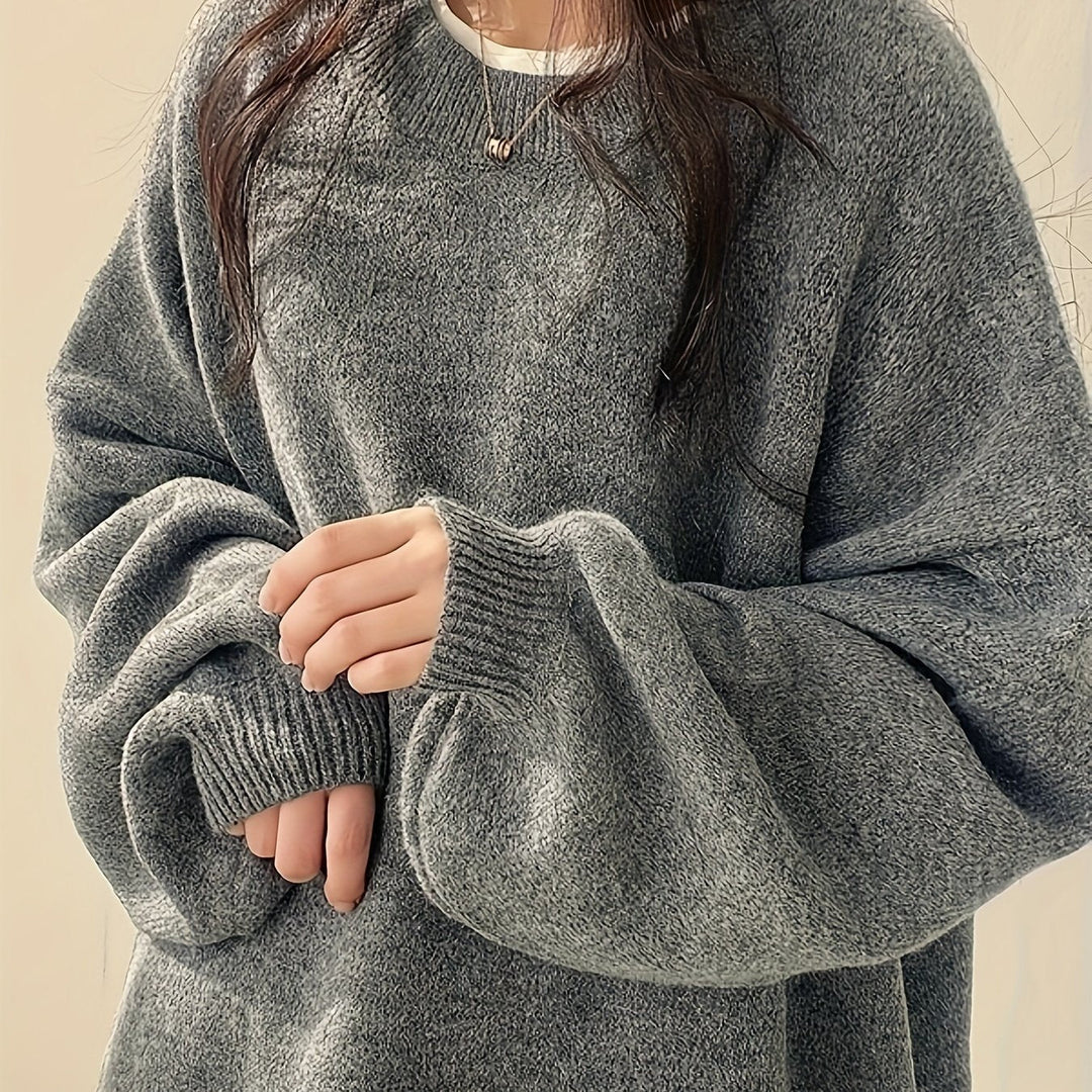 Swobodny Drop-Shoulder sweter