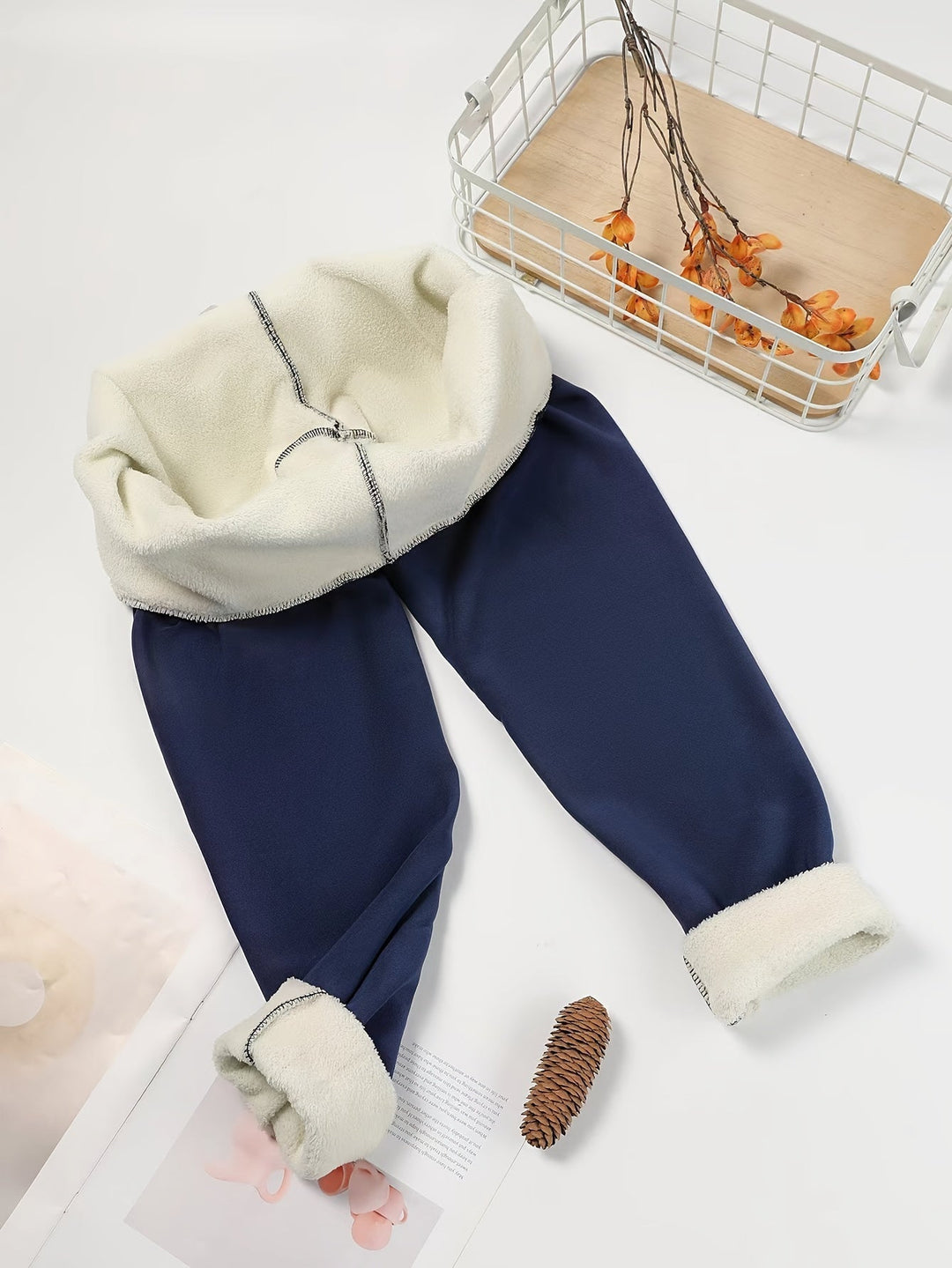 Wysoki-talia przytulny zimowy Leggings