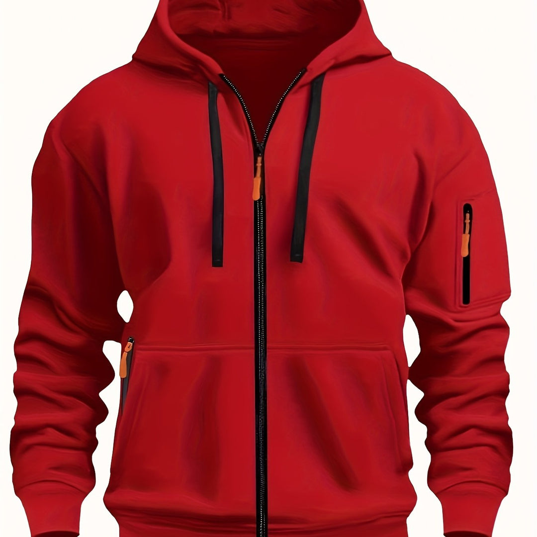 Codzienny Zip-Up bluza z kapturem