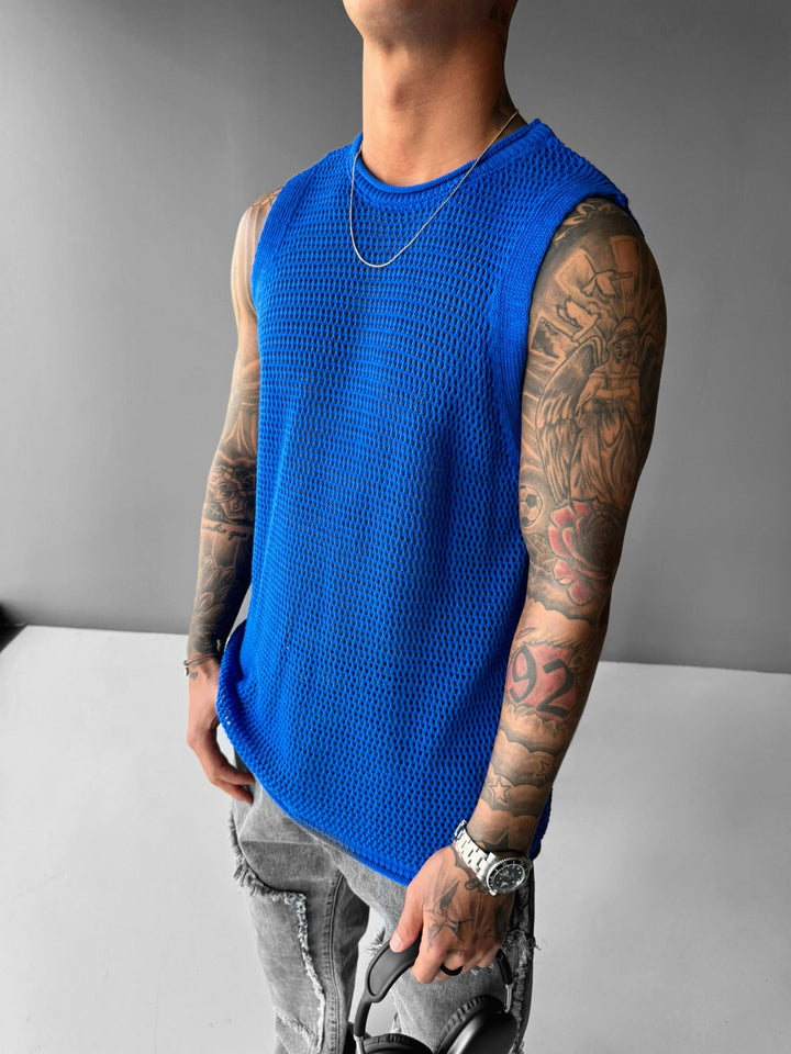 Oversize Teksturowany Top - Saks