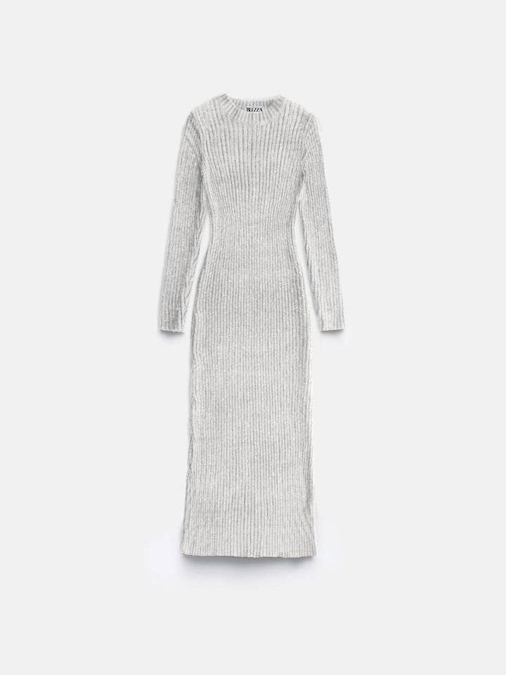 Sukienka Maxi Knit - Popiel