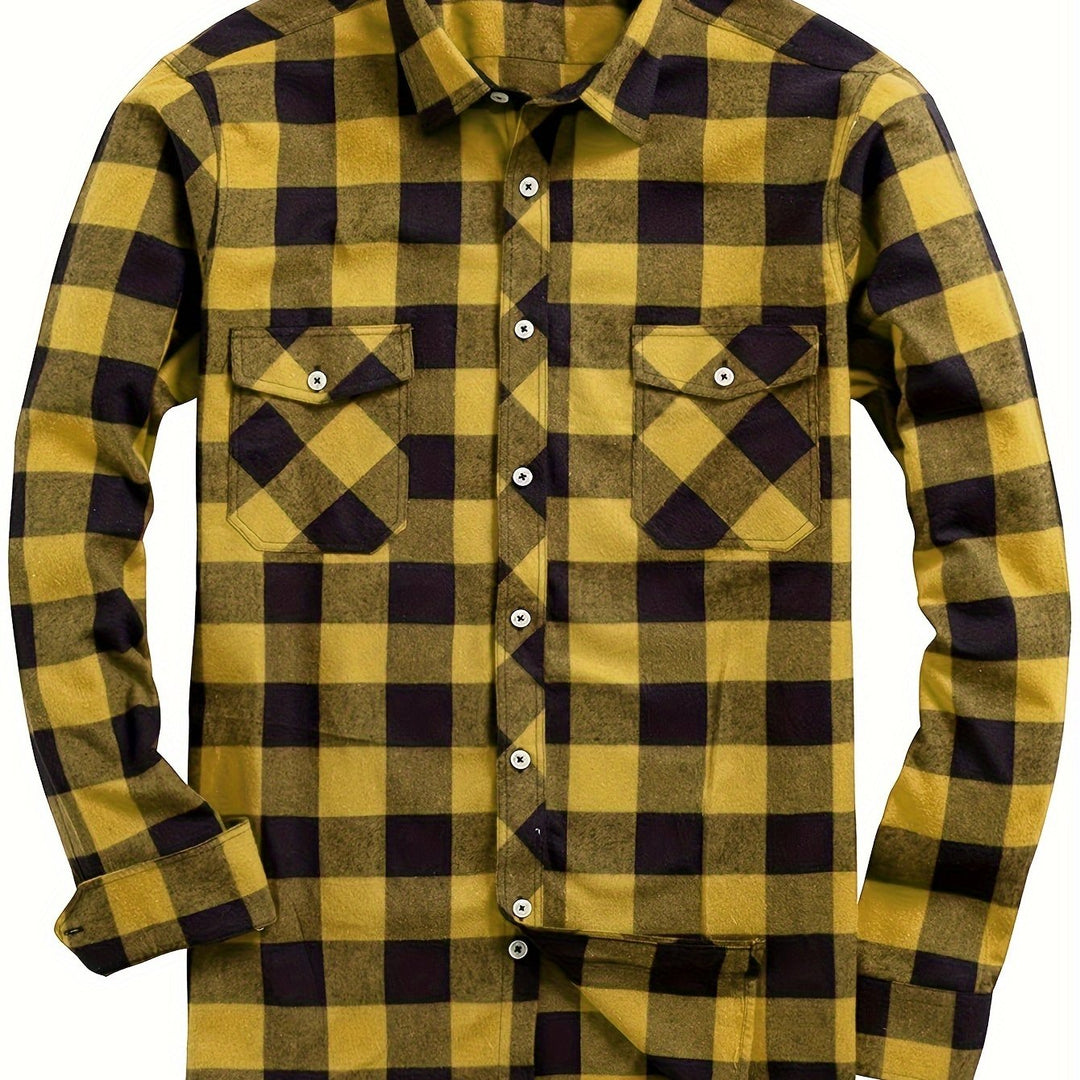 Klasyczny w kratę Flannel koszula