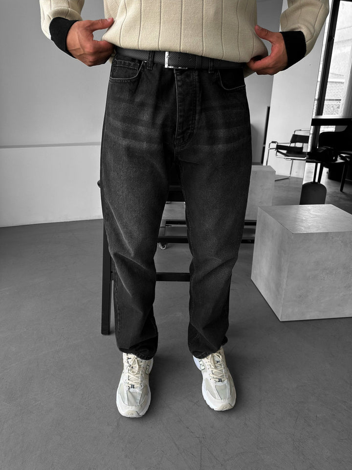 Spodnie Relax Baggy Fit - Czarny