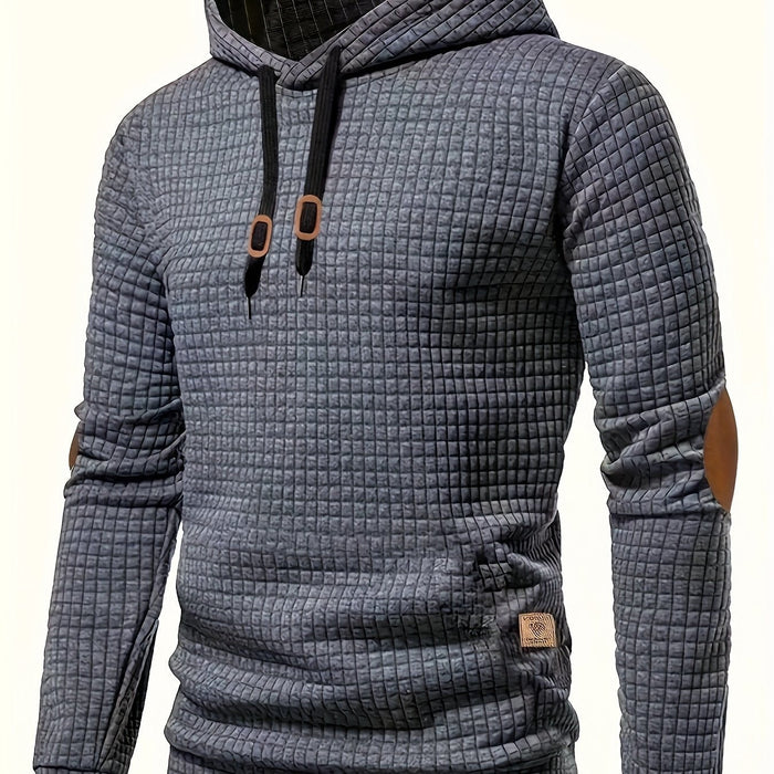 Fakturowany bluza z kapturem