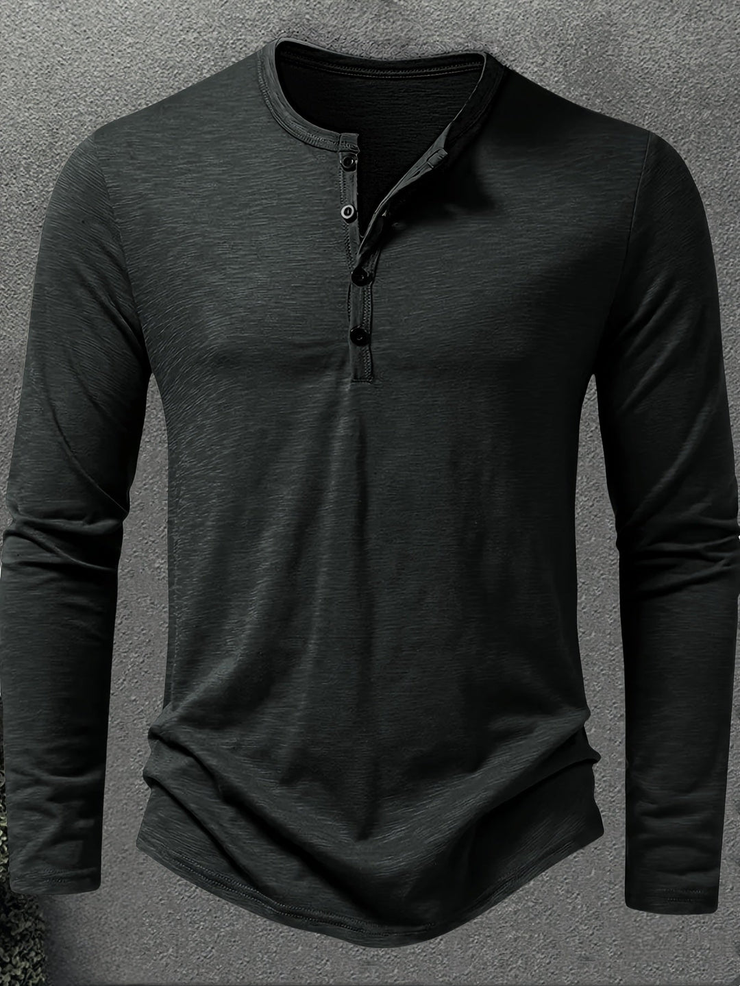 Klasyczny Button-Placket Henley