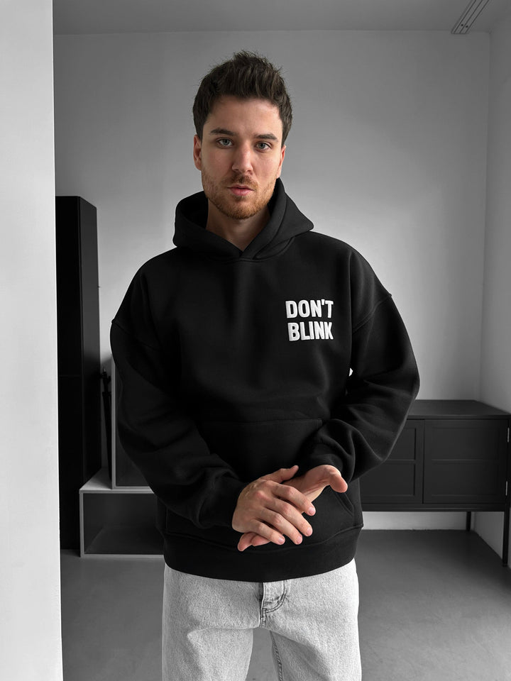 Oversize Hoodie Fool You - Czarny