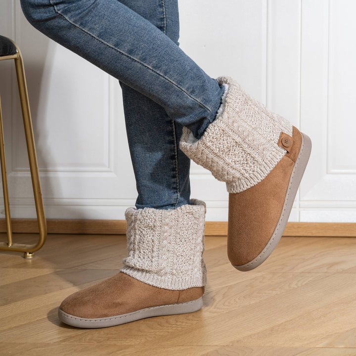 Przytulna dzianina-Cuff buty