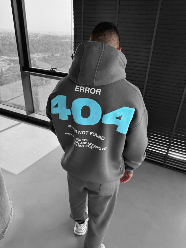 Oversize 404 Hoodie - Antracyt
