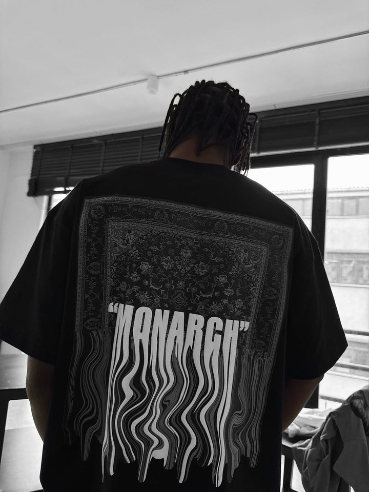 Oversize Monarch T-Shirt - Czarny i Biały