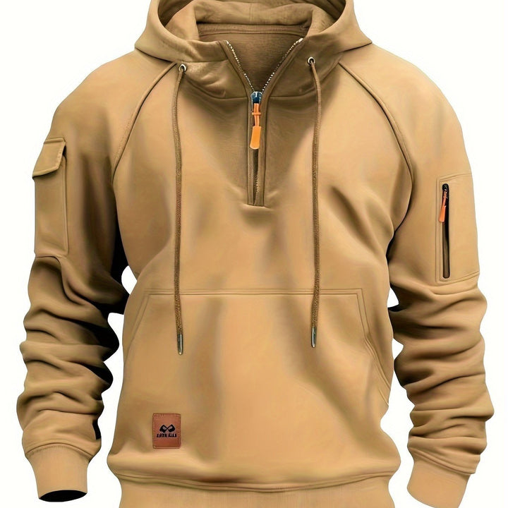 Użytkowy zamek 1/4 bluza z kapturem