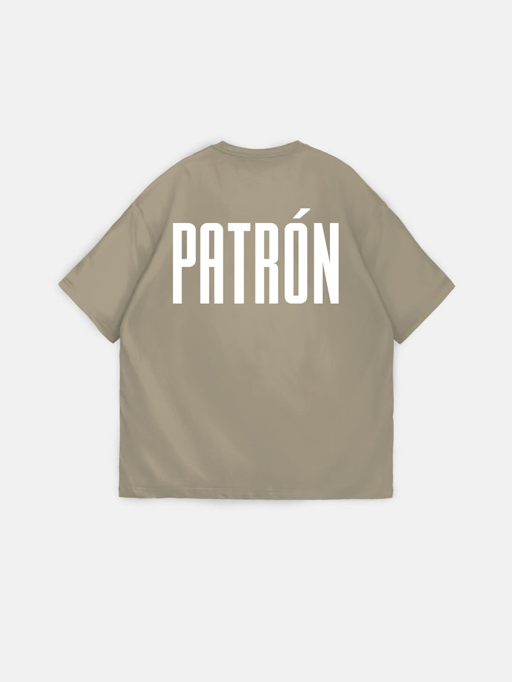 T-shirt Oversize Patron - Beżowy