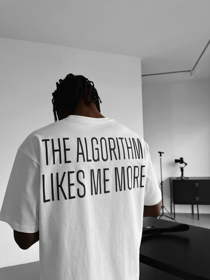 Oversize "Algorytm" T-shirt - Ecru