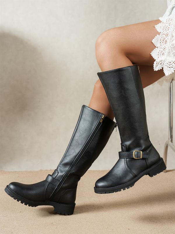 Stylowy vintage niski obcas buty