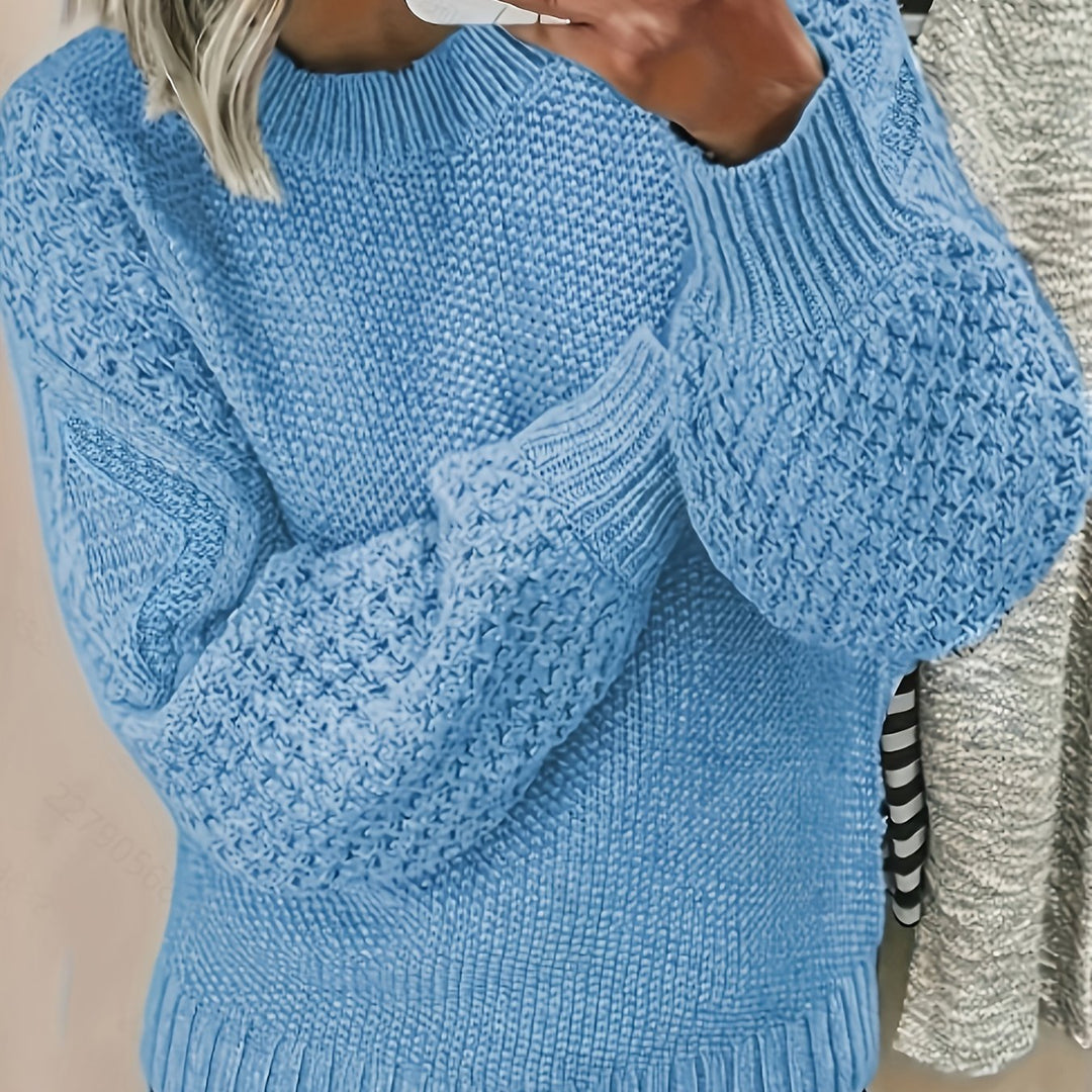 Przytulny Lantern-Sleeve sweter