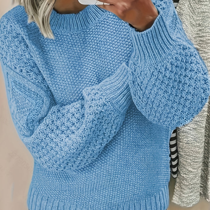 Przytulny Lantern-Sleeve sweter