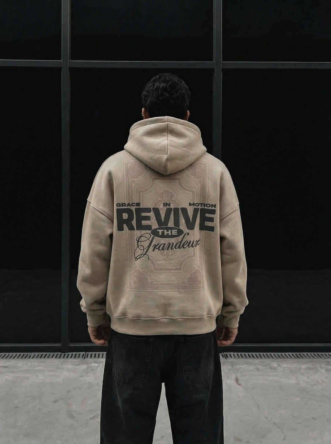 Oversize Revive Hoodie - Po prostu Taupe