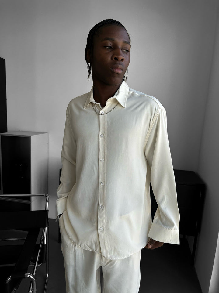 Koszula Oversize Tencel - Ecru