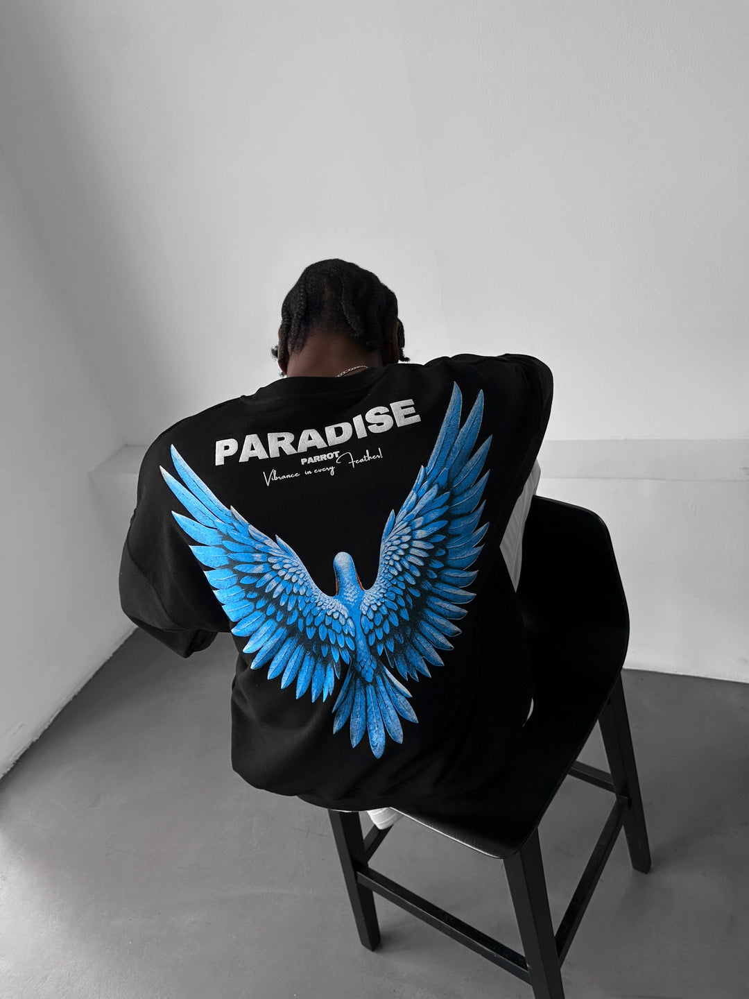 Sweter Oversize Paradise - Czarny