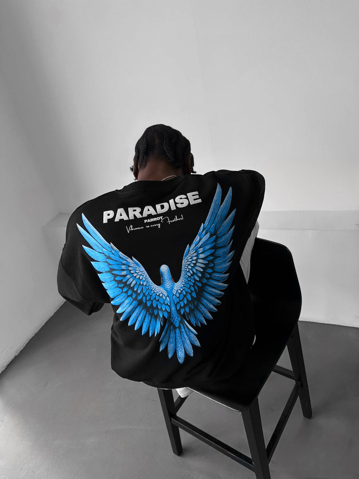 Sweter Oversize Paradise - Czarny