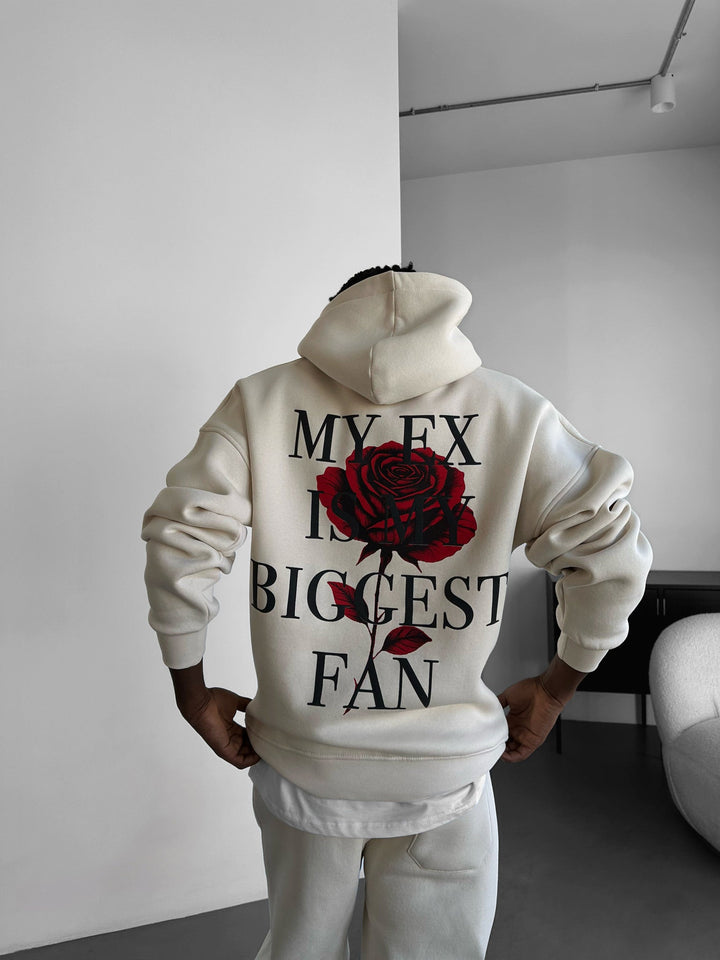 Oversize “EX” Hoodie - Beżowy