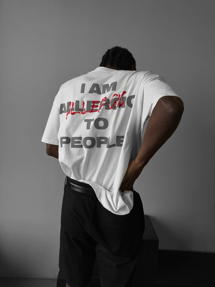 T-shirt Oversize Alergiczny - Ecru