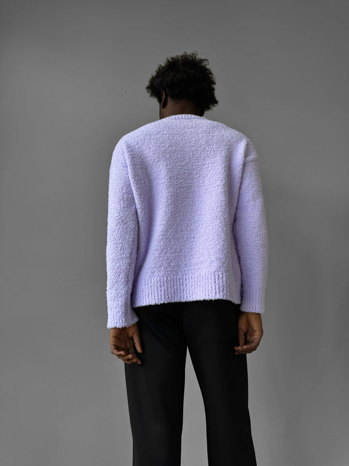 Oversize Plush Pullover - Liliowy Szept