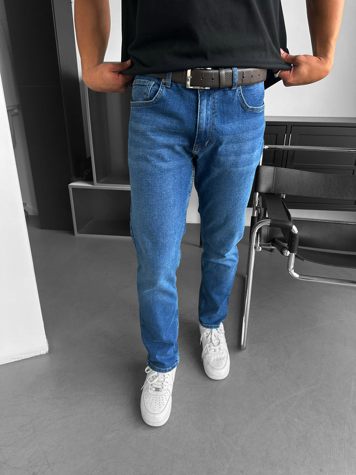 Jeansy Baggy Fit - Ciemnoniebieskie