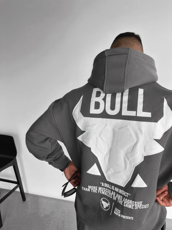 Oversize Bull Hoodie - Antracyt