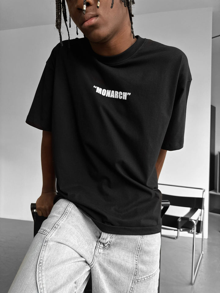 Oversize Monarch T-Shirt - Czarny i Biały