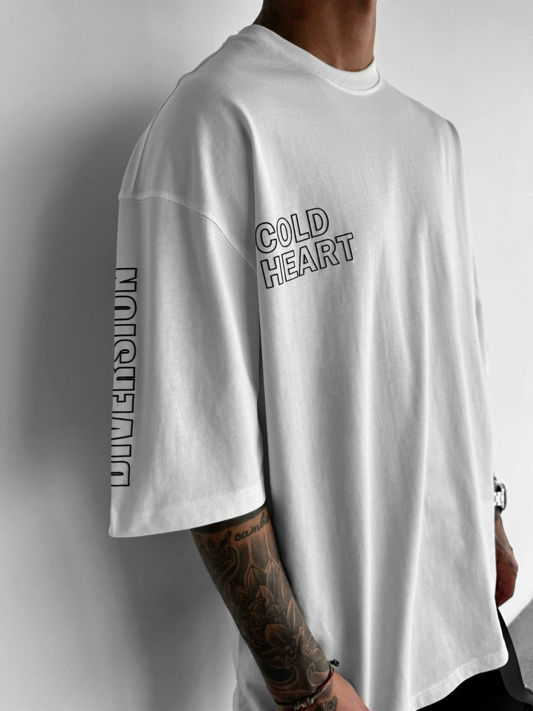 Oversize Cold Heart T-Shirt - Ecru
