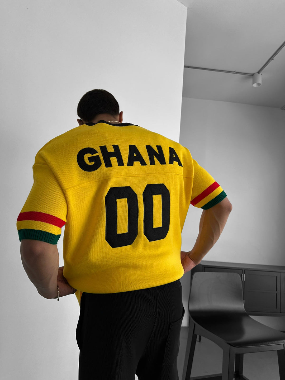 Oversize Ghana Knit T-shirt - Żółty