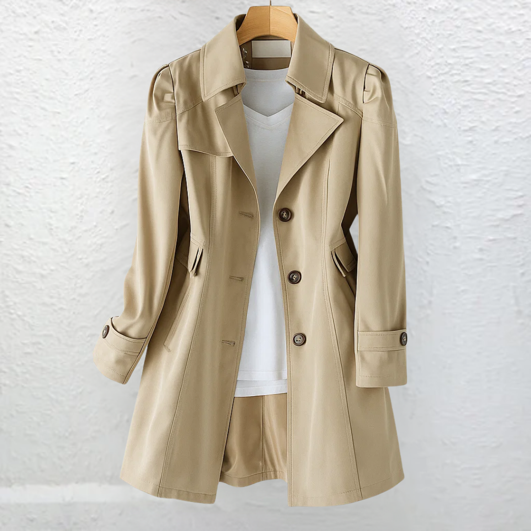 Vintage Trench kołnierz płaszcz