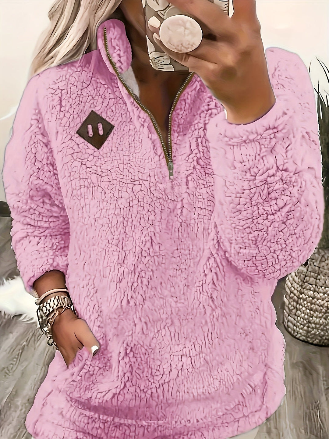 Przytulny zamek 1/2 sweter