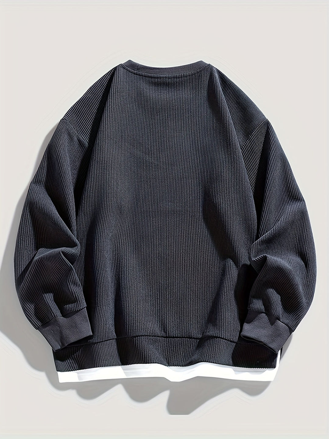 Layered okrągły dekolt bluza