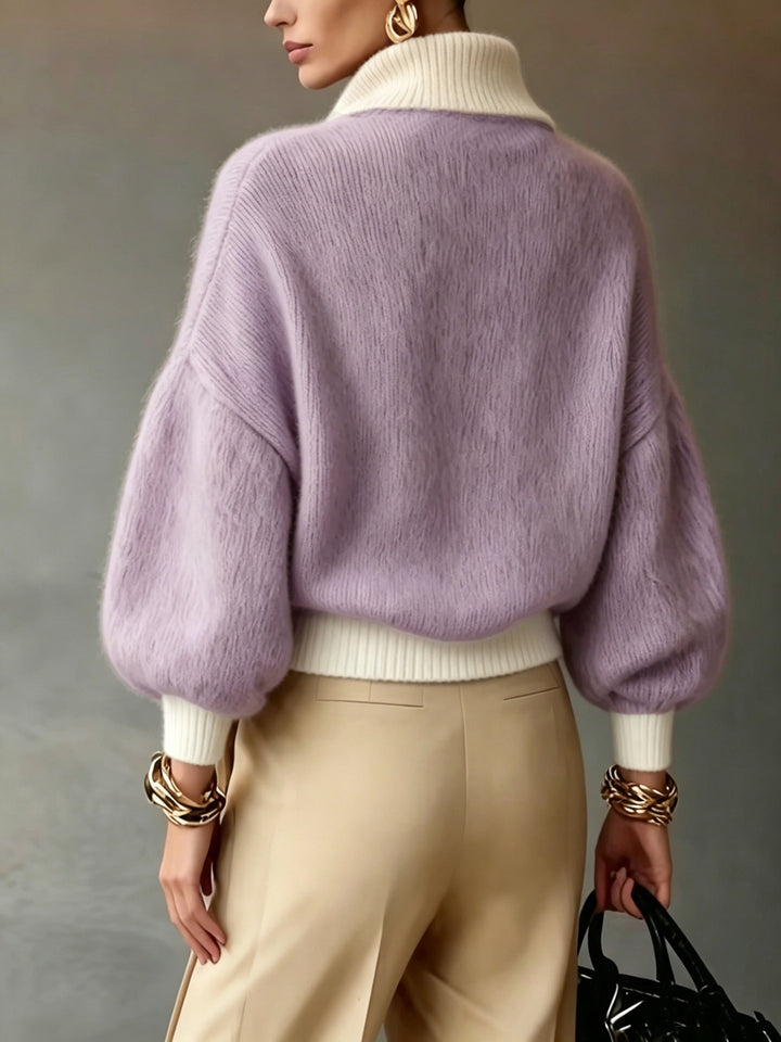 Swobodny zamek 1/2 sweter